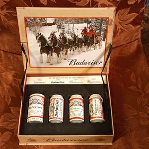 Hamilton Collection "Evolution of the Budweiser Can" 1964 thru 2009.